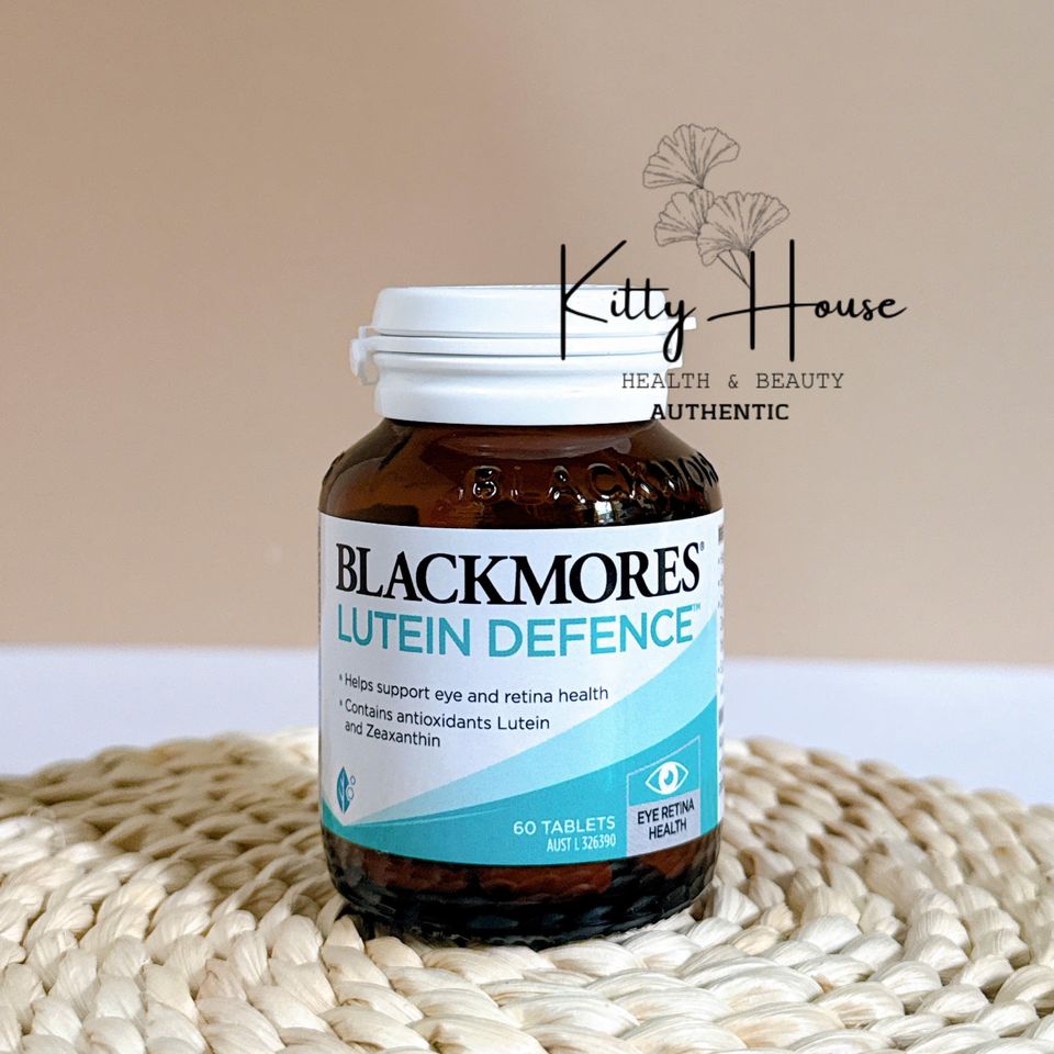 Viên uống bổ mắt Blackmores Lutein Defence 60 viên - Hỗ trợ thị lực, bảo vệ mắt khỏi ánh sáng xanh, chất chống oxy hóa tự nhiên