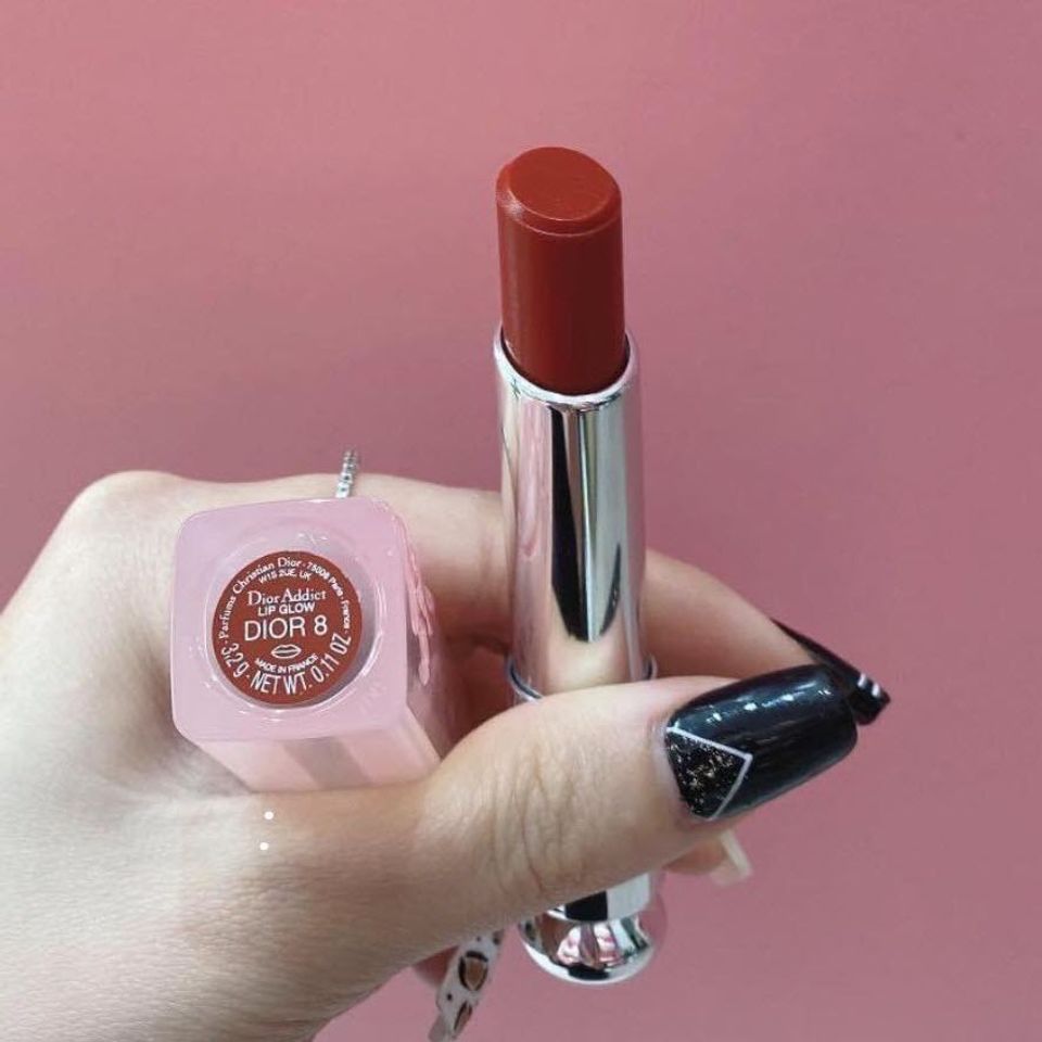 Son Dưỡng Dior 8 Addict Lip Glow 3.2g - Màu Đỏ Đất Quyến Rũ, Cung Cấp Độ Ẩm và Sắc Màu Tự Nhiên Chính Hãng