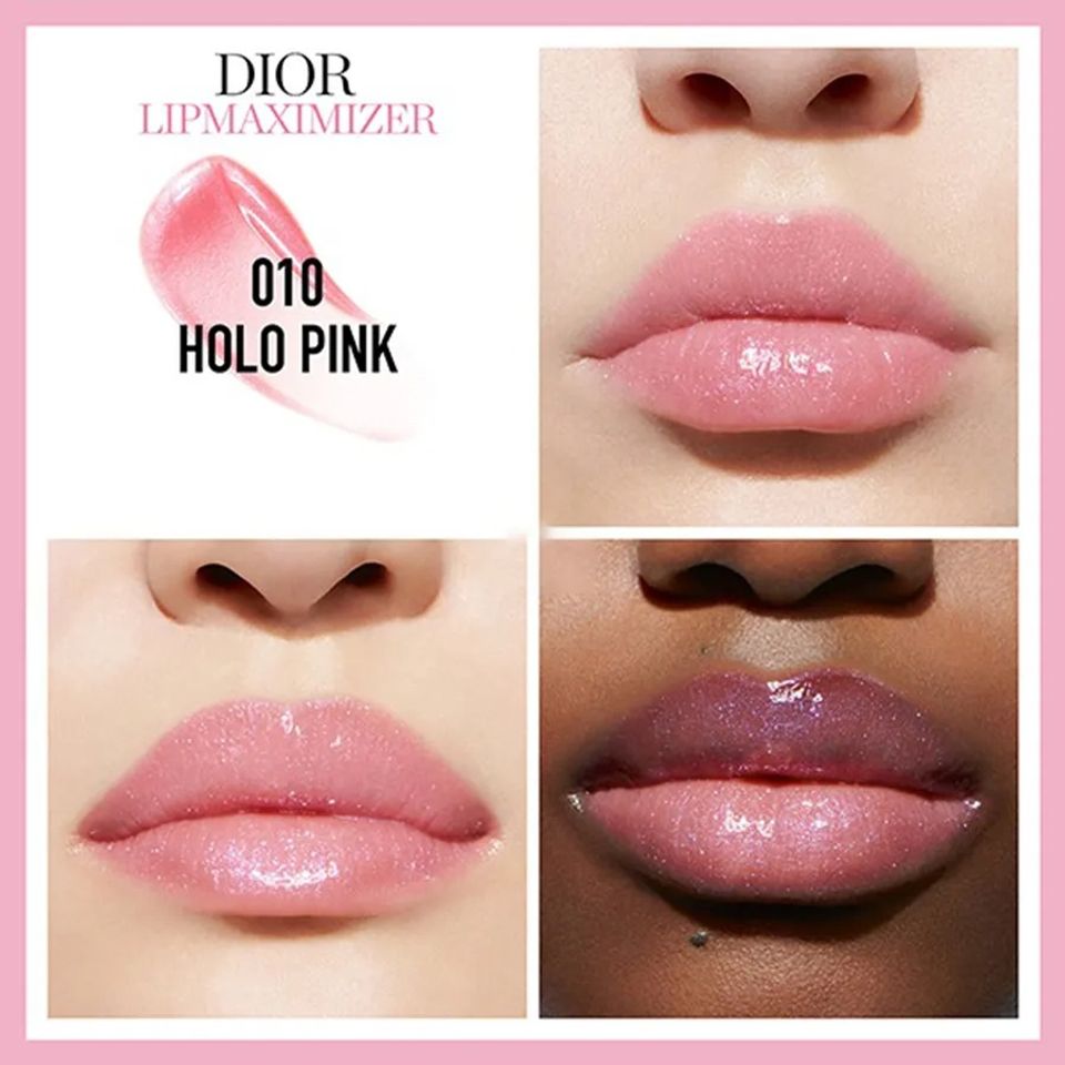 Son Dưỡng Dior Addict Lip Maximizer 010 Holo Pink Chính Hãng - Màu Hồng San Hô Dưỡng Ẩm, Làm Đầy Môi Tự Nhiên