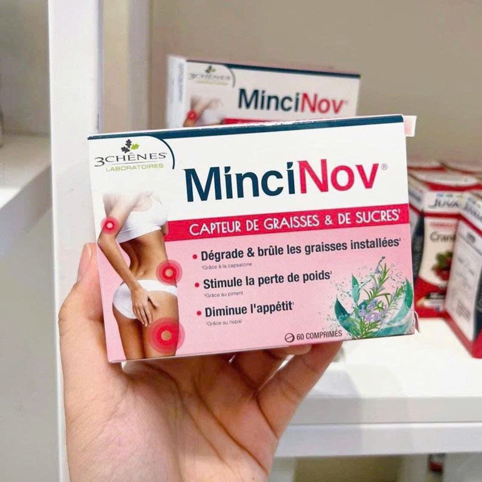 Viên Uống Đốt Mỡ Thừa Minci Nov 60 Viên - Giảm Cân Tự Nhiên, Hỗ Trợ Sức Khỏe, Tăng Cường Năng Lượng