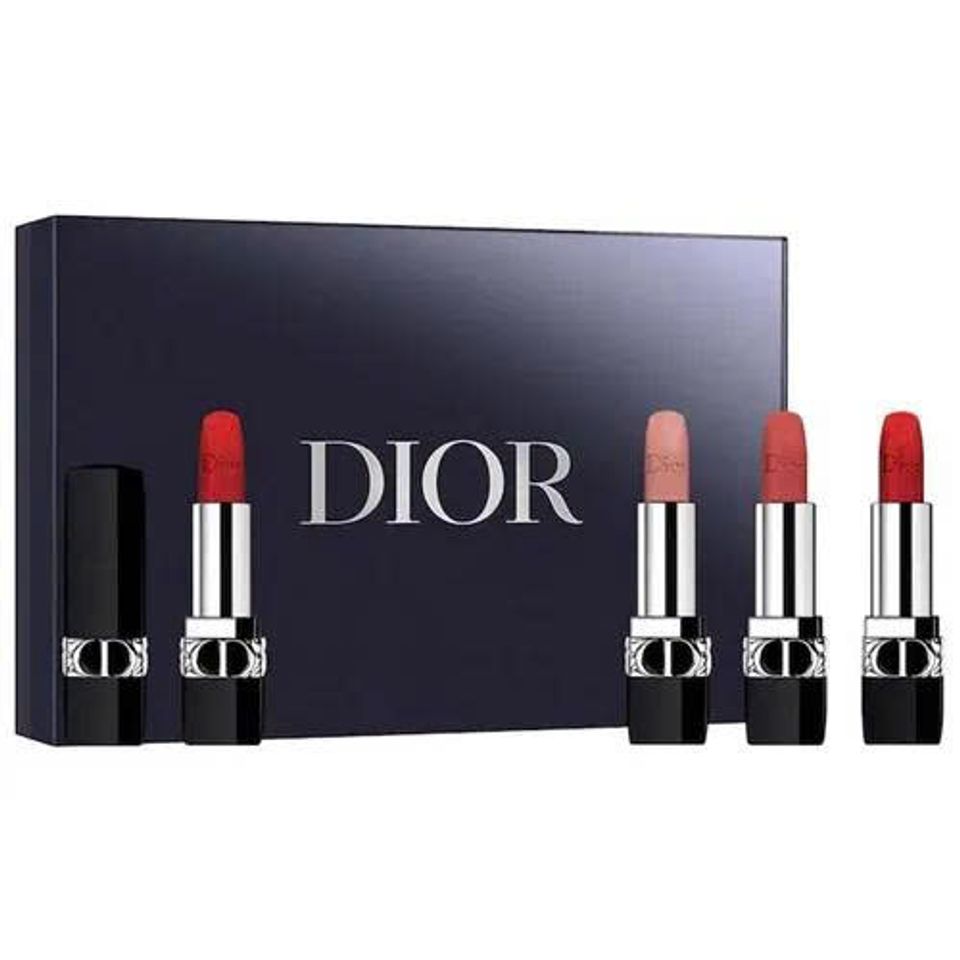 Set Son Mini Dior Rouge - Bộ 4 Thỏi Son Môi Sang Trọng, Độc Đáo với Màu Đỏ, Hồng, Nude, Cam San Hô - Quà Tặng Lý Tưởng cho Phái Đẹp