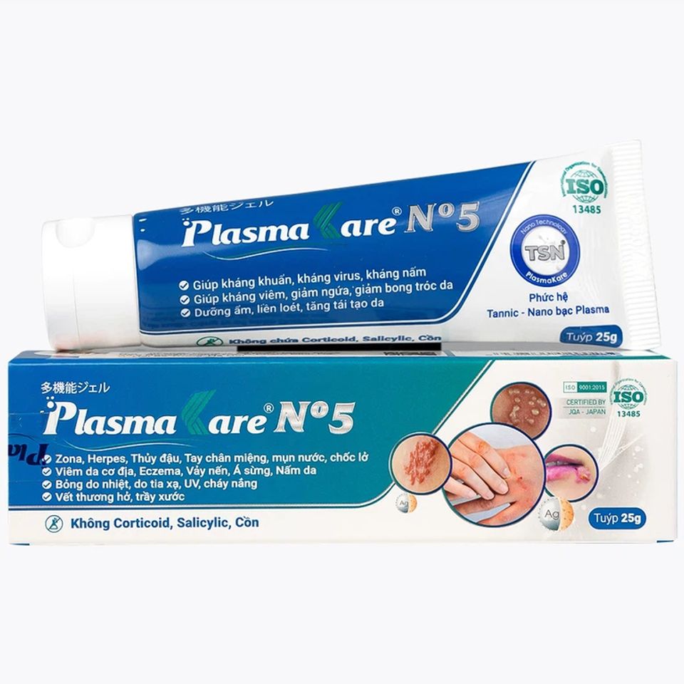 Kem Bôi Da Plasmakare No5 - Tuýp 25g Dưỡng Ẩm, Tái Tạo Da, Giảm Ngứa, Chống Nứt Nẻ, Phù Hợp Với Da Nhạy Cảm