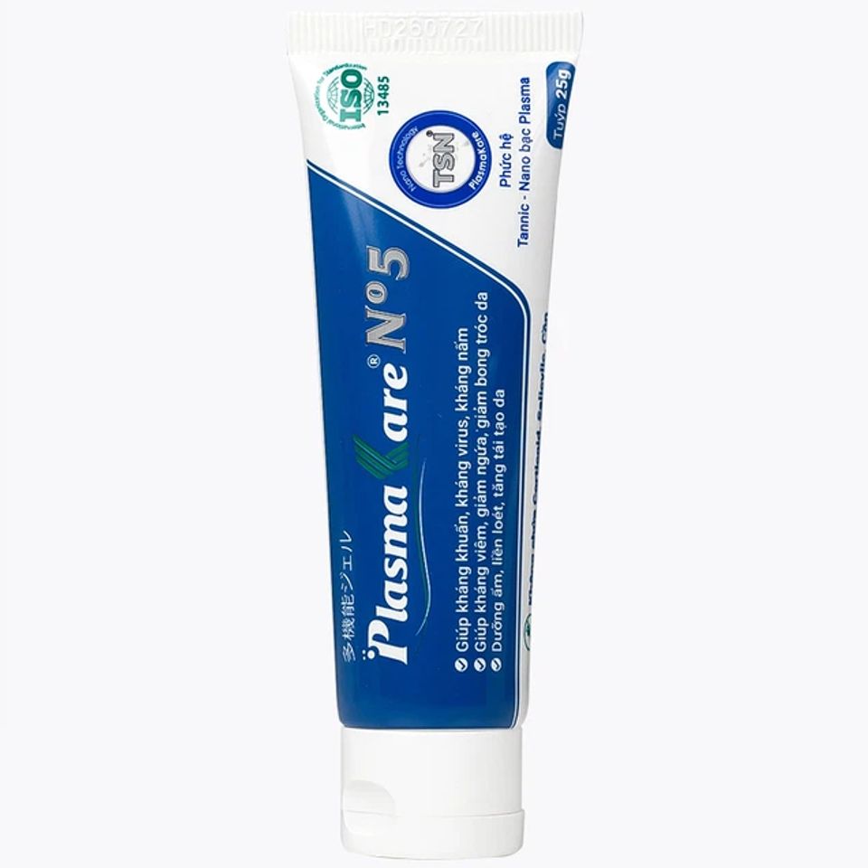 Kem Bôi Da Plasmakare No5 - Tuýp 25g Dưỡng Ẩm, Tái Tạo Da, Giảm Ngứa, Chống Nứt Nẻ, Phù Hợp Với Da Nhạy Cảm