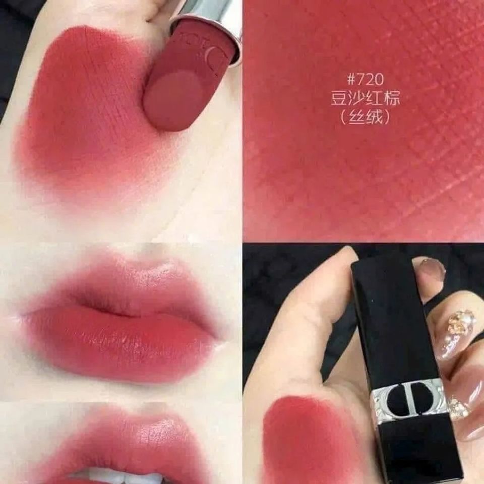 Set Son Dior Mini Rouge Lipstick 3 Màu Chính Hãng - Bộ Sưu Tập Son Môi Đỏ Tươi, Đỏ Cam, Đỏ Đậm Sang Trọng, Tiện Dụng