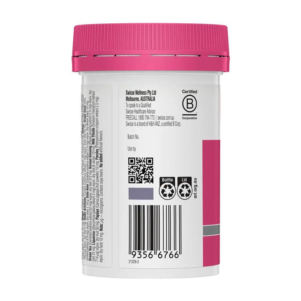 Vitamin Tổng Hợp Swisse Women’s Úc 60 Viên - Tăng Cường Sức Khỏe và Giảm Mệt Mỏi cho Phụ Nữ, Bổ Sung Dinh Dưỡng Hiệu Quả