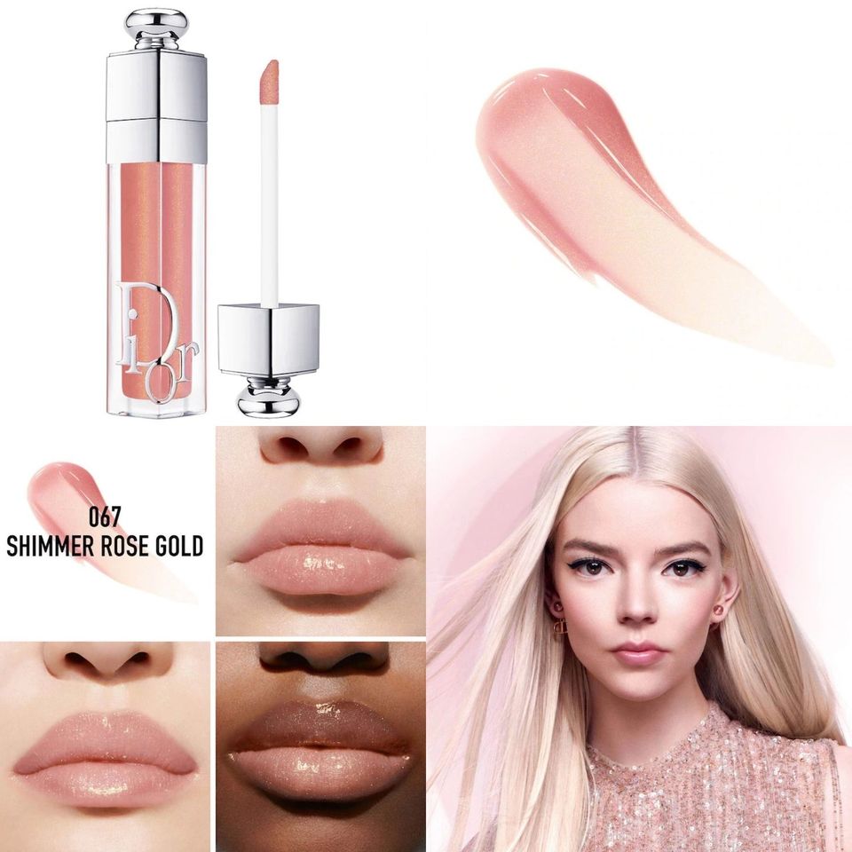 Son Dưỡng Môi Dior Addict Lip Maximizer 067 Hồng Vàng - Chất Son Mượt, Bóng Nhẹ, Dưỡng Ẩm, Chính Hãng Pháp 6ml