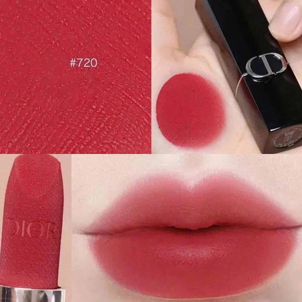 Son Dior Rouge Dior Limited Edition 720 Icone - Son Môi Velvet Đỏ Hồng Đất Chính Hãng, Sang Trọng và Quyến Rũ