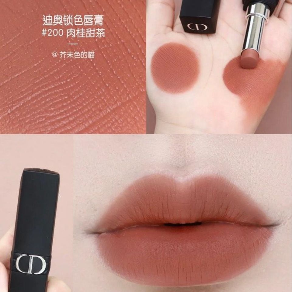 Bộ 3 Son Mini Dior Mini Rouge Lipstick - Hồng Đất 720, Nâu Đất 200, Đỏ Thuần 999 - Son Đánh Môi Chính Hãng, Đảm Bảo Quyến Rũ