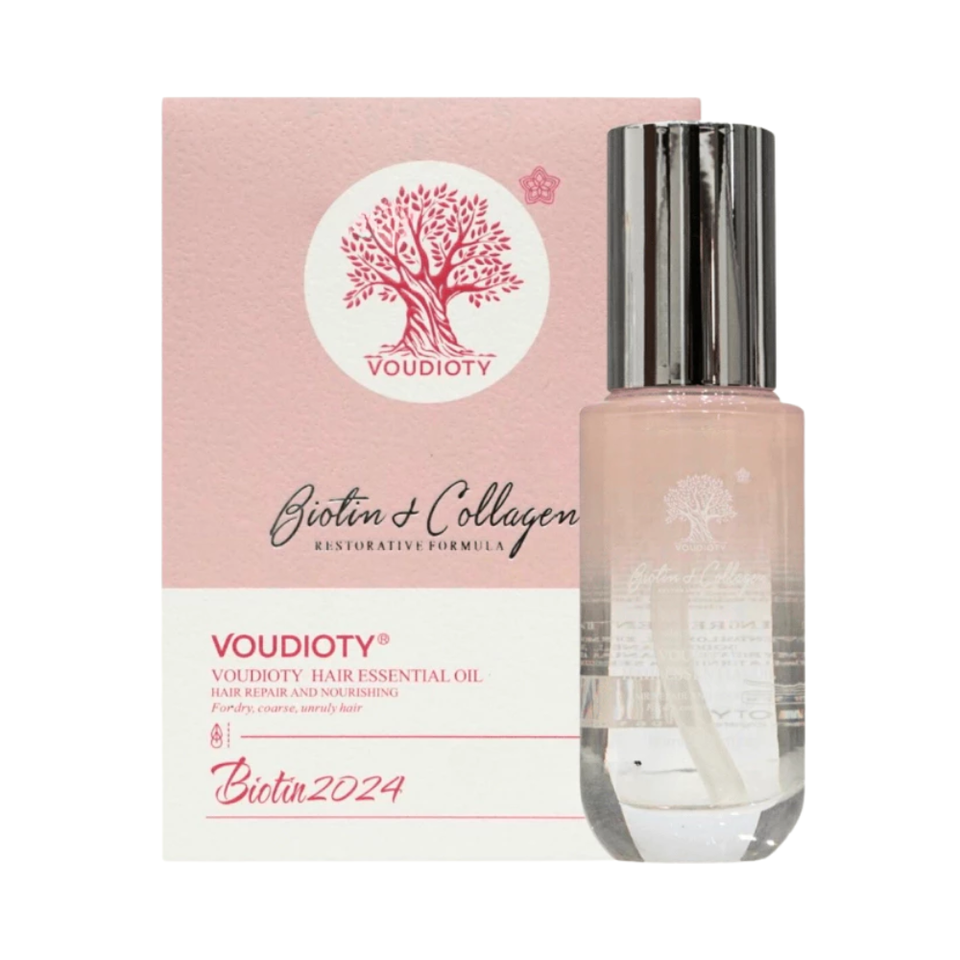 Tinh Dầu Dưỡng Tóc Biotin & Collagen 60ml - Phục Hồi Tóc Hư Tổn, Dưỡng Ẩm, Giúp Tóc Mềm Mượt, Thấm Nhanh