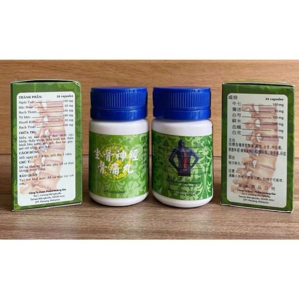 Viên uống Tọa Cốt Thần Kinh Cốt Thống Hoàn - Hỗ Trợ Giảm Đau Xương Khớp, Đau Thần Kinh Tọa - Hộp 24 Viên Tiện Lợi