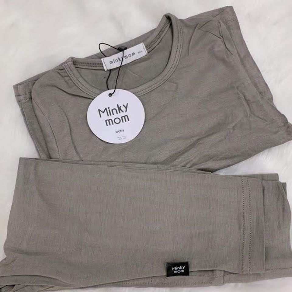 Bộ Đồ Dài Tay Thun Lạnh Cạp Cao MinkyMom Chống Muỗi Cho Bé - Quần Áo Thời Trang Trẻ Em An Toàn, Thoáng Mát Từ Quảng Châu