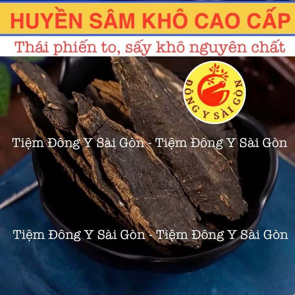 Huyền Sâm Cao Cấp Nguyên Chất 100g - Thực Phẩm Khô Hỗ Trợ Viêm Họng, Amidan, Mụn Nhọt, Xét Nghiệm Y Tế
