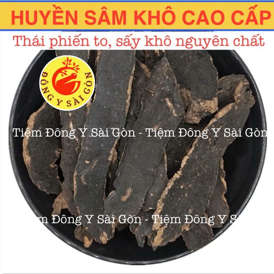 Huyền Sâm Cao Cấp Nguyên Chất 100g - Thực Phẩm Khô Hỗ Trợ Viêm Họng, Amidan, Mụn Nhọt, Xét Nghiệm Y Tế