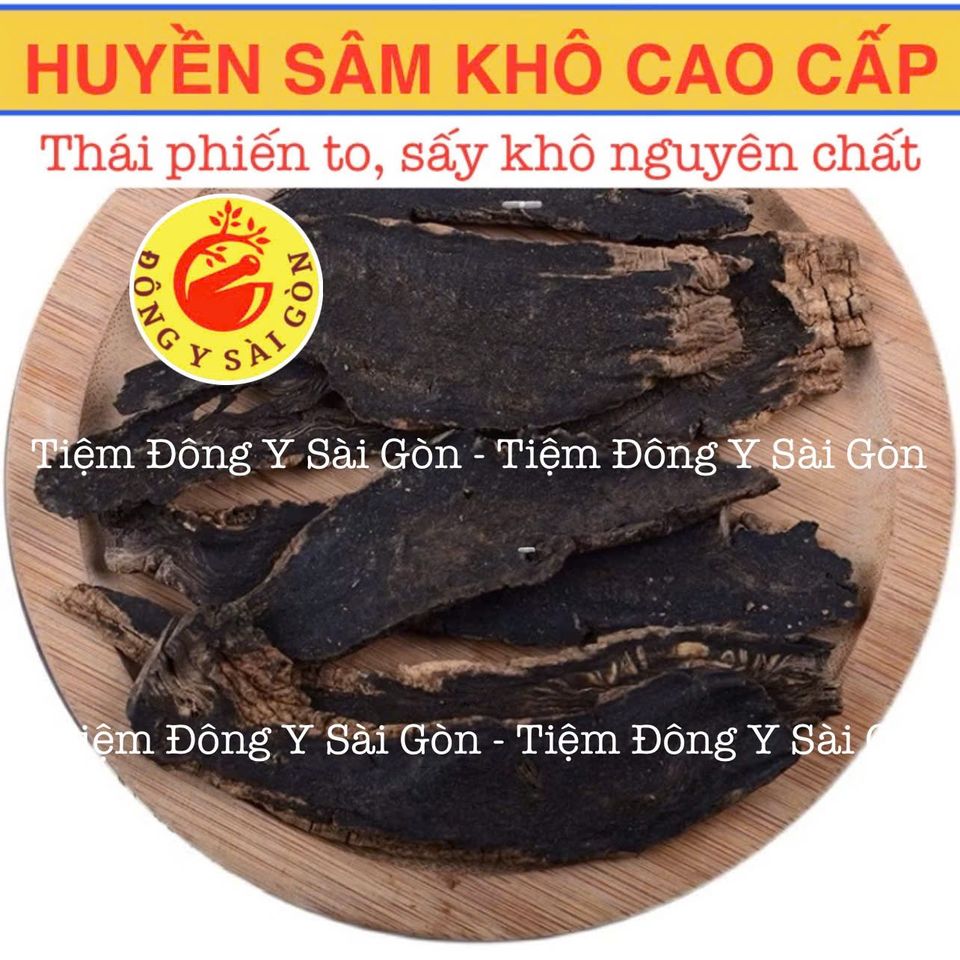 Huyền Sâm Cao Cấp Nguyên Chất 100g - Thực Phẩm Khô Hỗ Trợ Viêm Họng, Amidan, Mụn Nhọt, Xét Nghiệm Y Tế