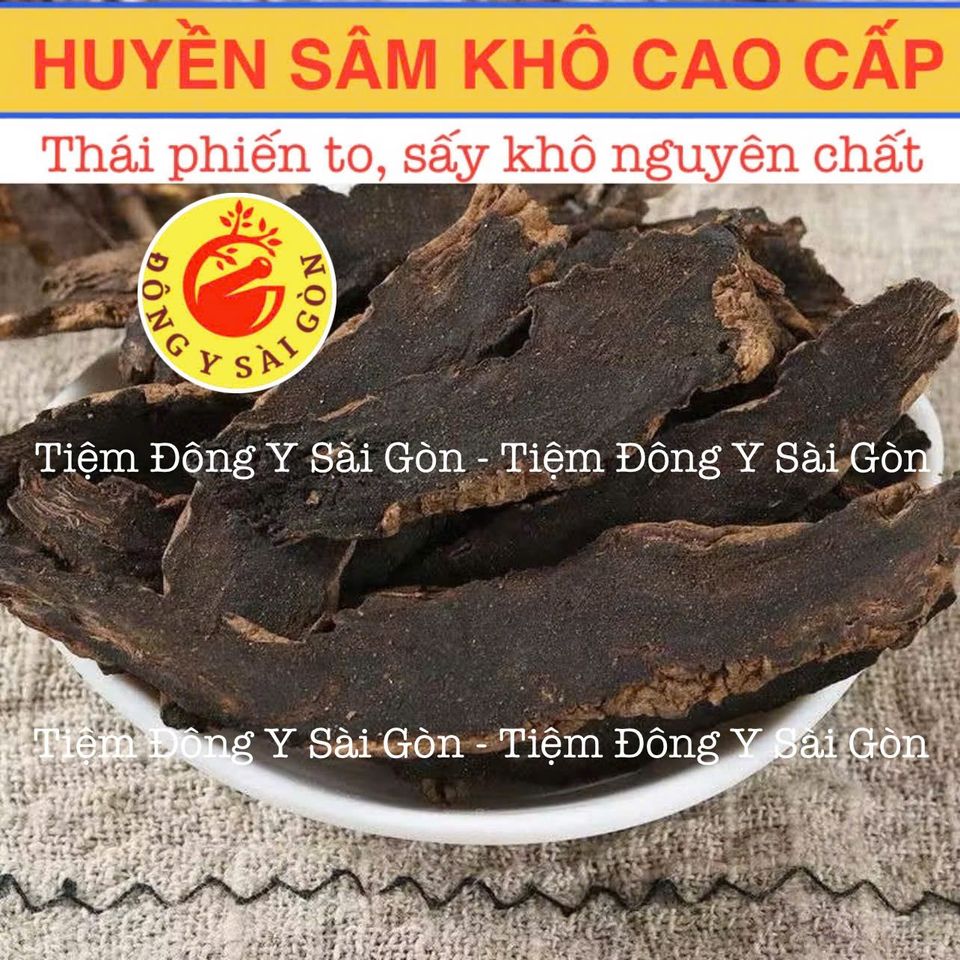 Huyền Sâm Cao Cấp Nguyên Chất 100g - Thực Phẩm Khô Hỗ Trợ Viêm Họng, Amidan, Mụn Nhọt, Xét Nghiệm Y Tế