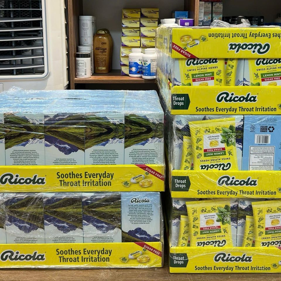 Kẹo Ho Ricola Bịch 105 Viên - Thảo Dược Thiên Nhiên từ Thụy Sĩ, Vị Mật Ong, Giảm Ho, Dịu Cổ Họng, Thích Hợp cho Người Tiểu Đường