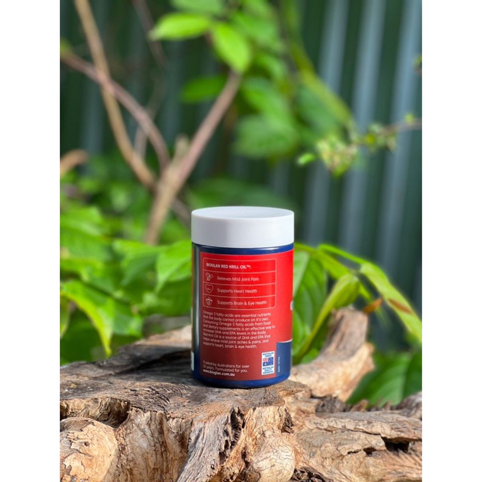 Dầu Nhuyễn Thể Bioglan Red Krill Oil 1000mg - Hỗ Trợ Tim Mạch, Não, Khớp - 60 Viên - Tăng Cường Sức Khỏe Toàn Diện