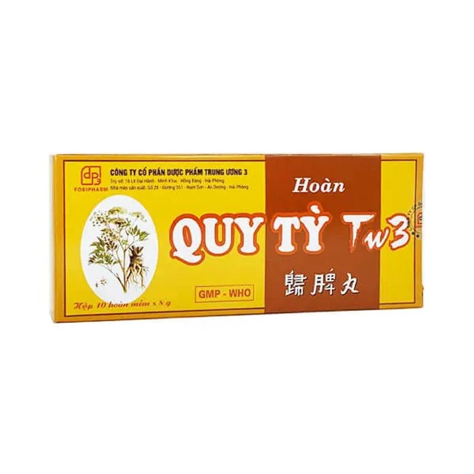 Viên Hoàn Quy Tỳ TW3 - Thực Phẩm Chức Năng Hỗ Trợ Ngủ Ngon, Ăn Ngon, Giảm Mệt Mỏi, Bồi Bổ Sức Khỏe Tự Nhiên