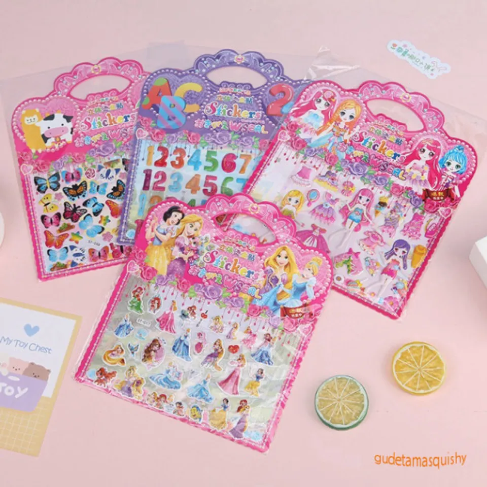 Sticker 3D Hoạt Hình Dán Nổi Đẹp - Nhãn Dán Trang Trí Sổ, Bình Nước ...