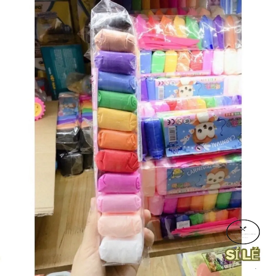 Bộ 12 Đất Sét Tự Khô Nhật Bản - Đất Nặn Siêu Nhẹ, An Toàn, Dùng Làm ...