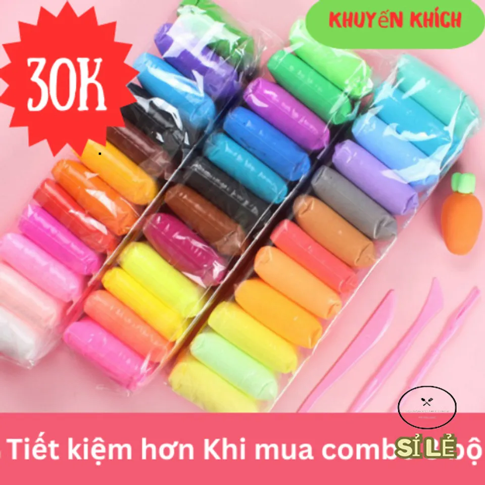 Bộ Đất Sét Tự Khô Cao Cấp Nhật Bản 12 Màu - Đồ Chơi Sáng Tạo Nhẹ Nhàng ...