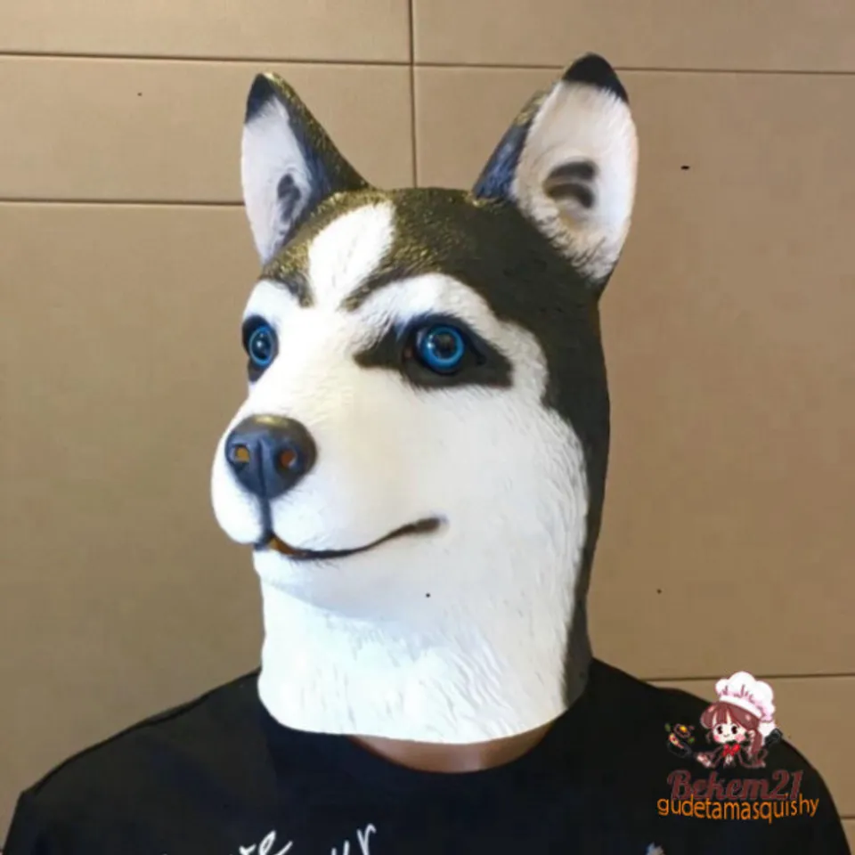 Mặt nạ Cosplay Chó Husky và Shiba - Đồ chơi Silicon Vui Nhộn, Troll Đầu ...