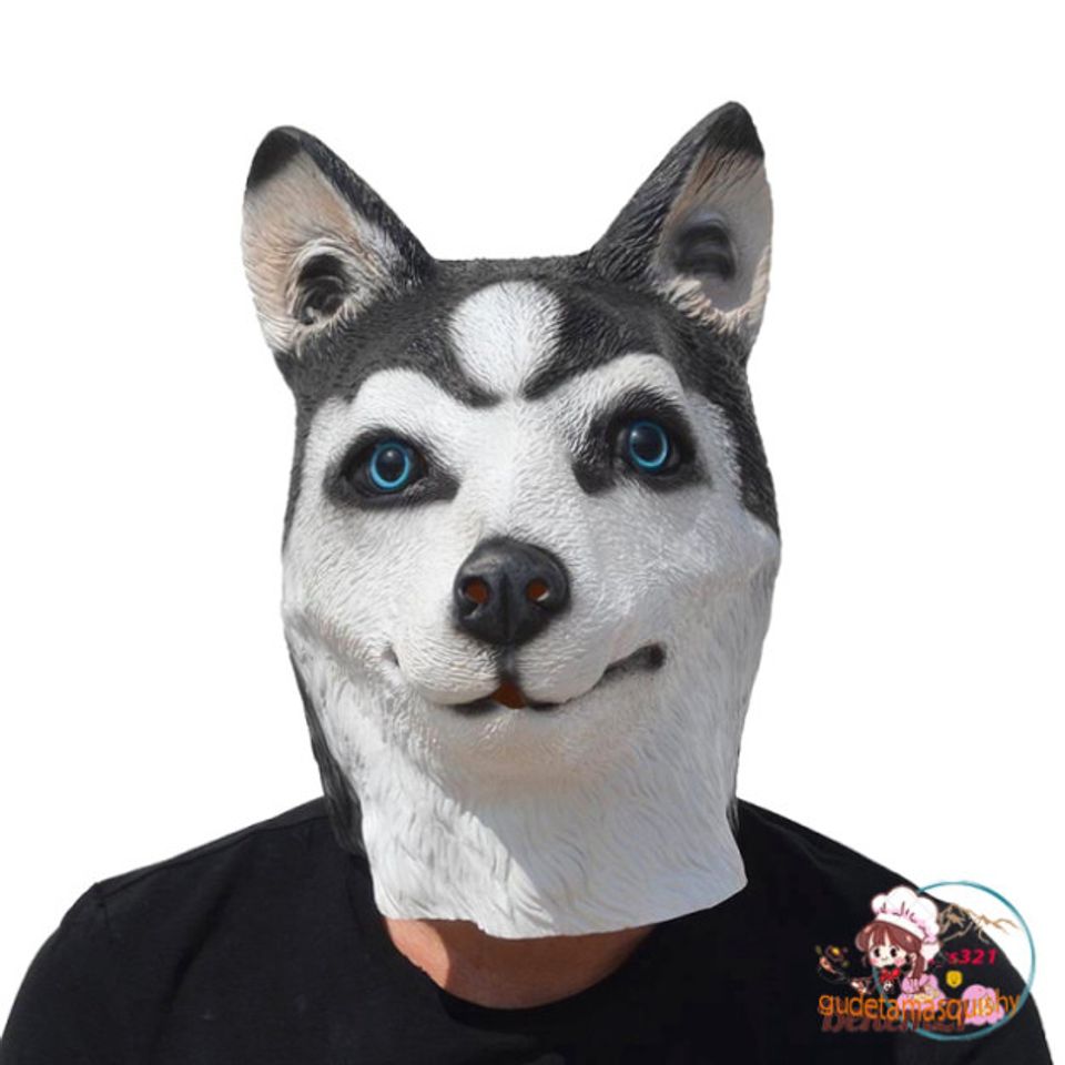 Mặt nạ Cosplay Chó Husky và Shiba - Đồ chơi Silicon Vui Nhộn, Troll Đầu ...