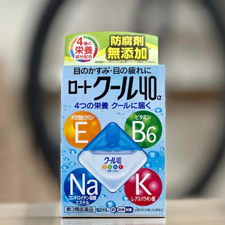 Nhỏ Mắt Rohto Vita 40 Nhật Bản 12ml - Giảm Mỏi Mắt, Ngứa Mắt, Tăng Thị Lực - HSD 2028, Vitamin B6 & E Chất Lượng Cao