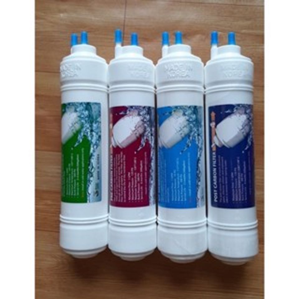 Bộ 4 Lõi Lọc Nước U/F - Loại Đầu U Nhập Khẩu Hàn Quốc - Lõi Lọc Sạch Vi Khuẩn cho Máy Lọc Nước, Nước Uống An Toàn