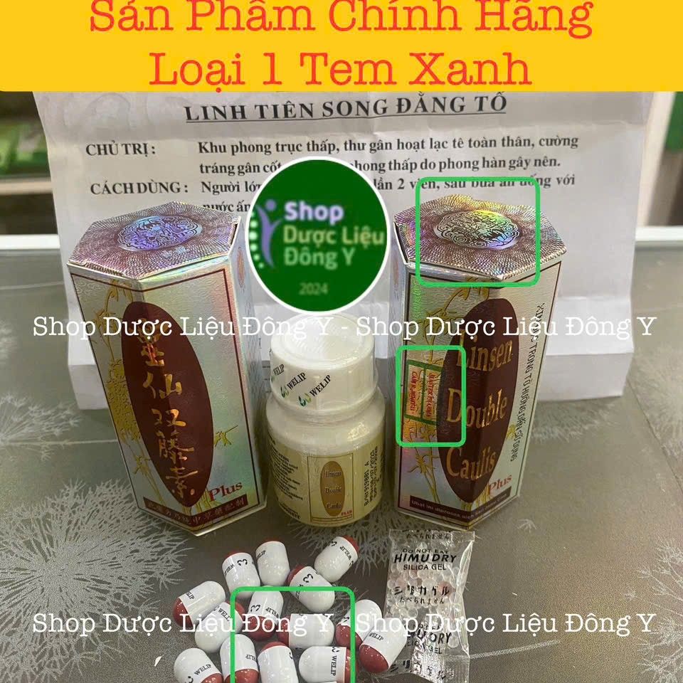 Linh Tiên Song Đằng Tố - Hỗ Trợ Đau Nhức Xương Khớp, Viêm Khớp, Gout - Hộp 20 Viên Thảo Dược Xịn Tem Xanh