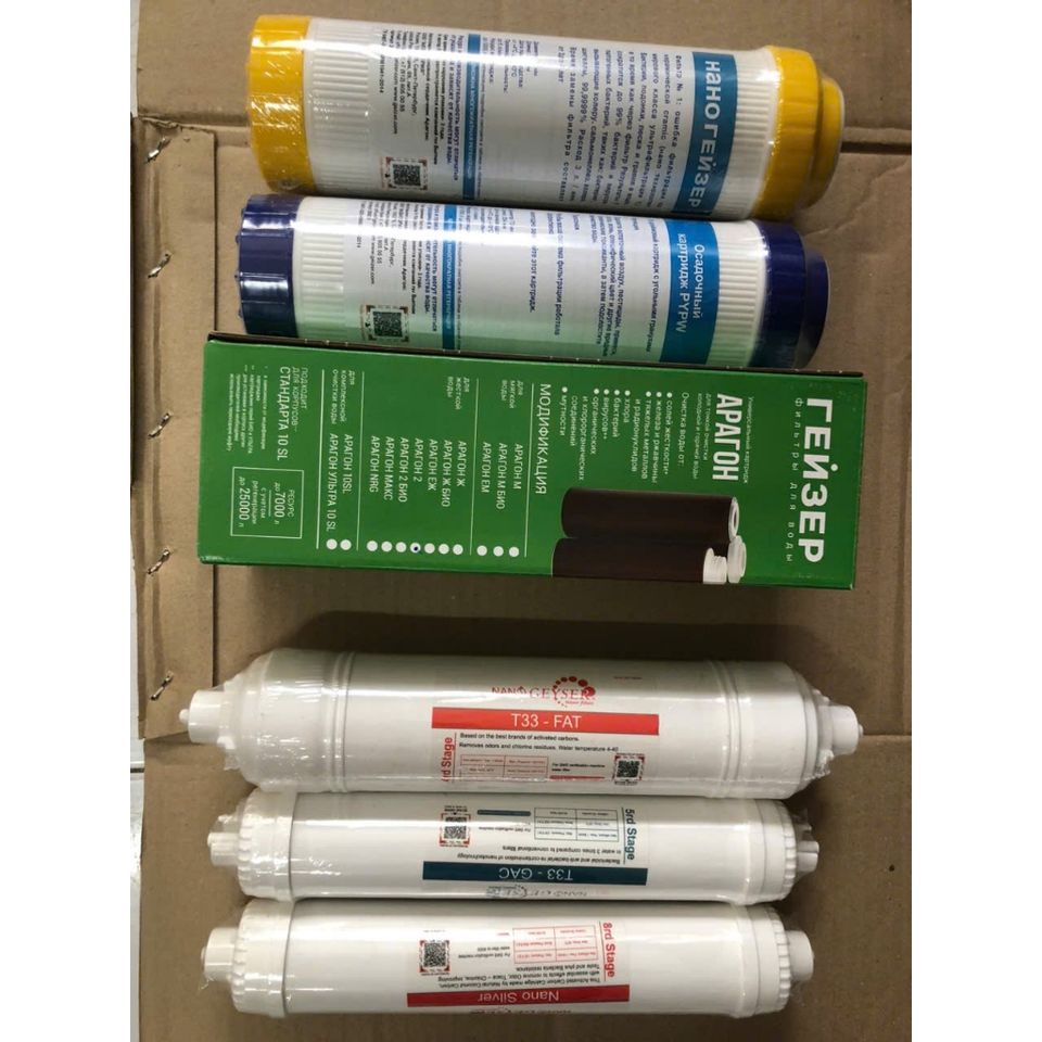 Combo 6 Lõi Lọc Nước Geyser - Bộ Lõi Thay Thế Cho Máy Lọc Geyser Tk6 - Kháng Khuẩn & Xử Lý Nước Tối Ưu