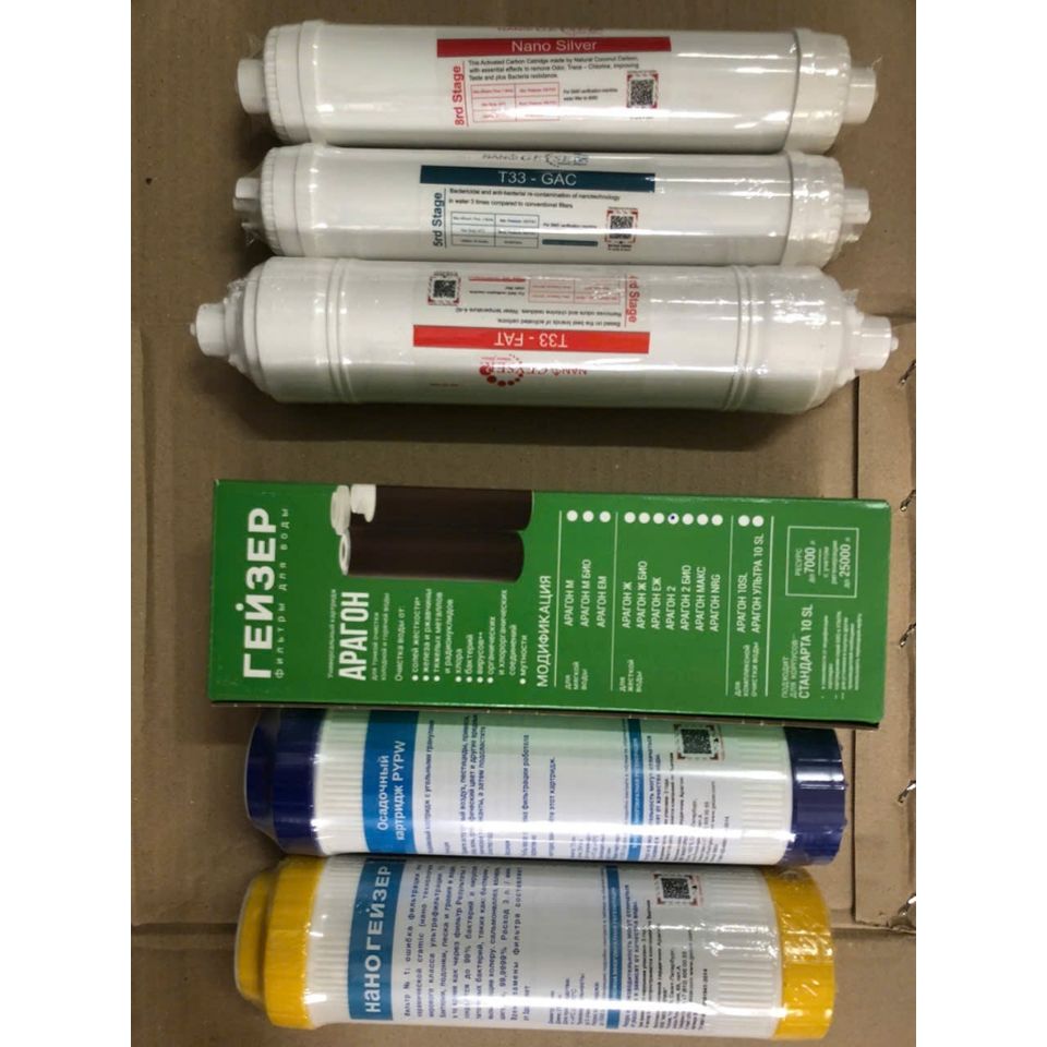 Combo 6 Lõi Lọc Nước Geyser - Bộ Lõi Thay Thế Cho Máy Lọc Geyser Tk6 - Kháng Khuẩn & Xử Lý Nước Tối Ưu