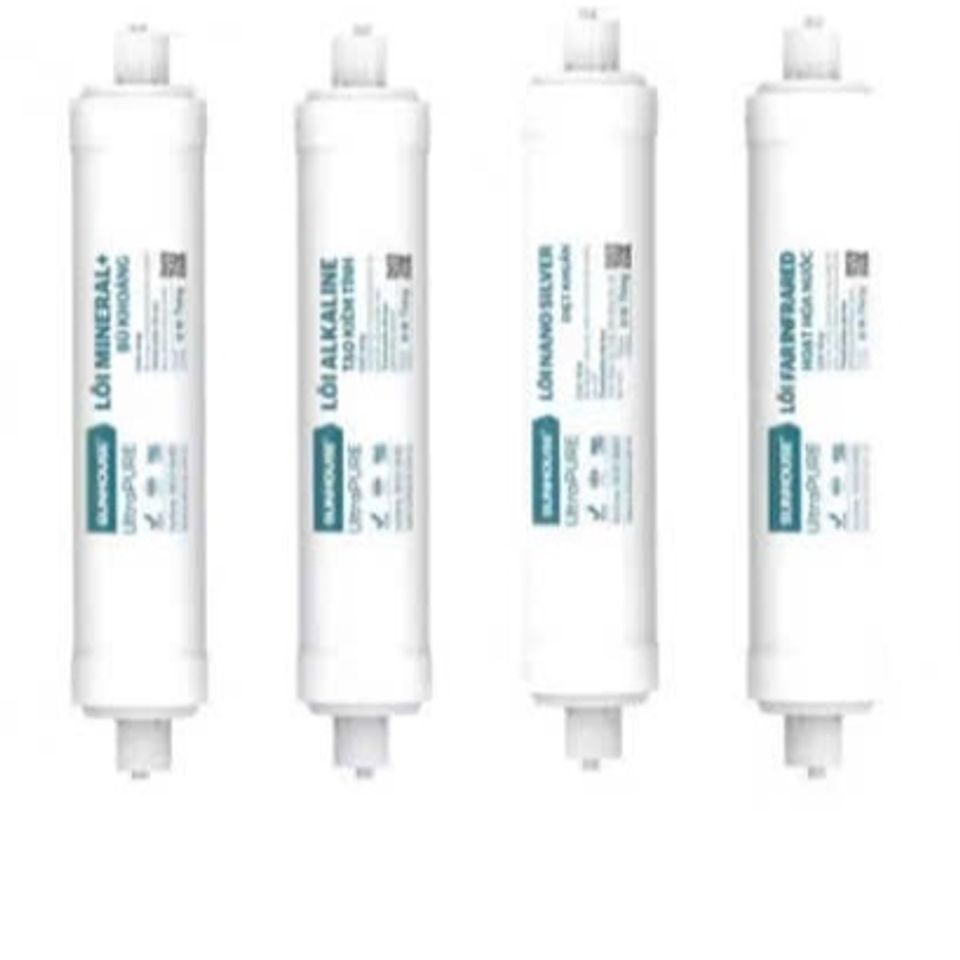 Combo 4 Lõi Lọc Nước Khoáng SUNHOUSE 5678 - Hàng Chính Hãng, Cung Cấp Khoáng Chất Thiết Yếu Cho Sức Khỏe