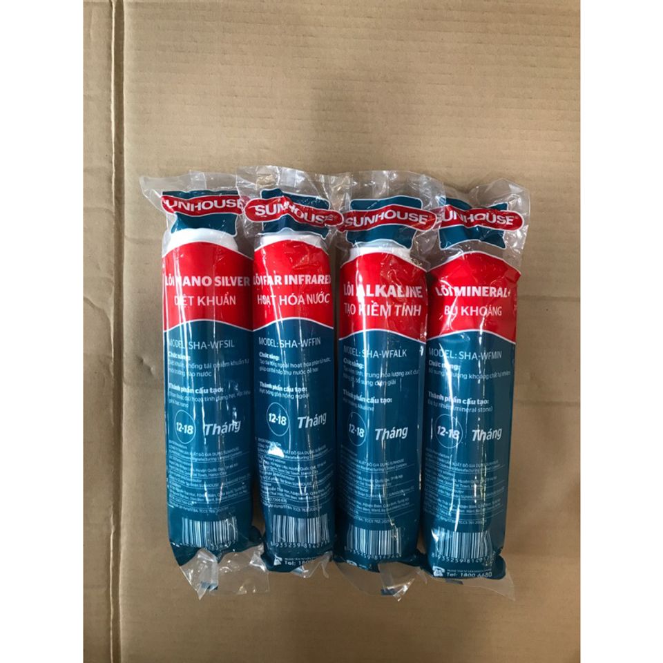 Combo 4 Lõi Lọc Nước Khoáng SUNHOUSE 5678 - Hàng Chính Hãng, Cung Cấp Khoáng Chất Thiết Yếu Cho Sức Khỏe