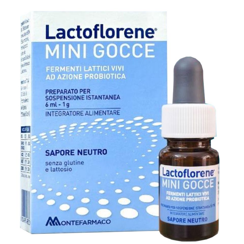 Men Vi Sinh Lactoflorene Mini Gocce - Hỗ Trợ Tiêu Hóa và Cải Thiện Bất Dung Nạp Lactose Cho Trẻ Sơ Sinh 6ml