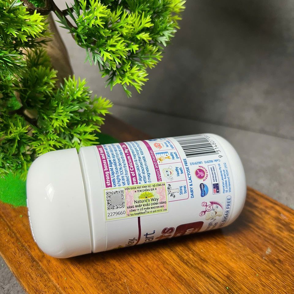 Nature's Way Bursts Calcium With Magnesium + Zinc - Bổ Sung Canxi Cho Sức Khỏe Xương - 30 Viên Nhập Khẩu Chính Ngạch Từ Úc