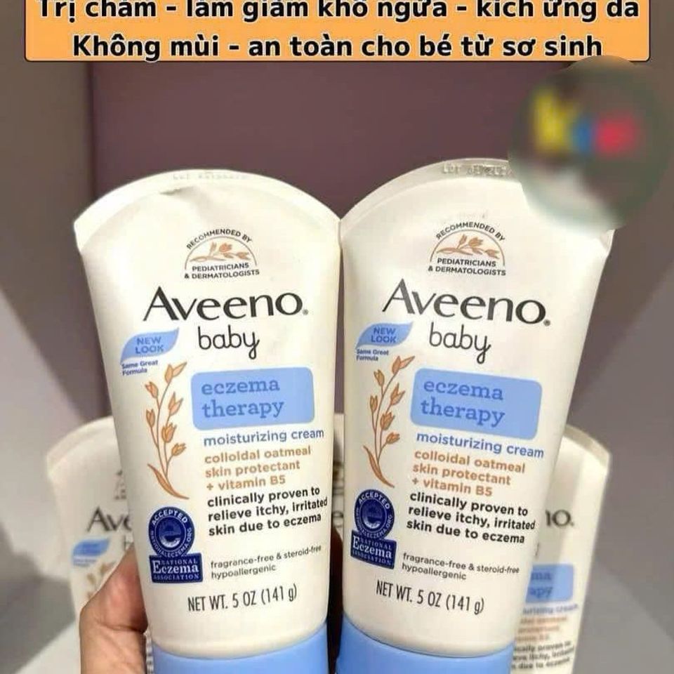 Kem Chàm Aveeno Baby 141gr - Sản Phẩm Chăm Sóc Da Nhạy Cảm Cho Trẻ Em Từ Mỹ, Giúp Làm Mềm Mịn Da, An Toàn Và Dễ Sử Dụng