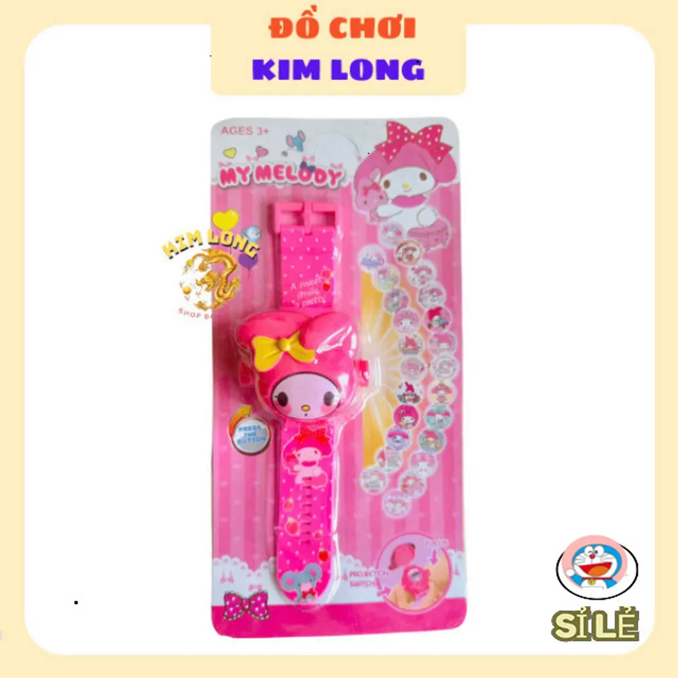 Đồng hồ đeo tay điện tử 3D dễ thương cho bé - Hình Capybara, Kuromi ...