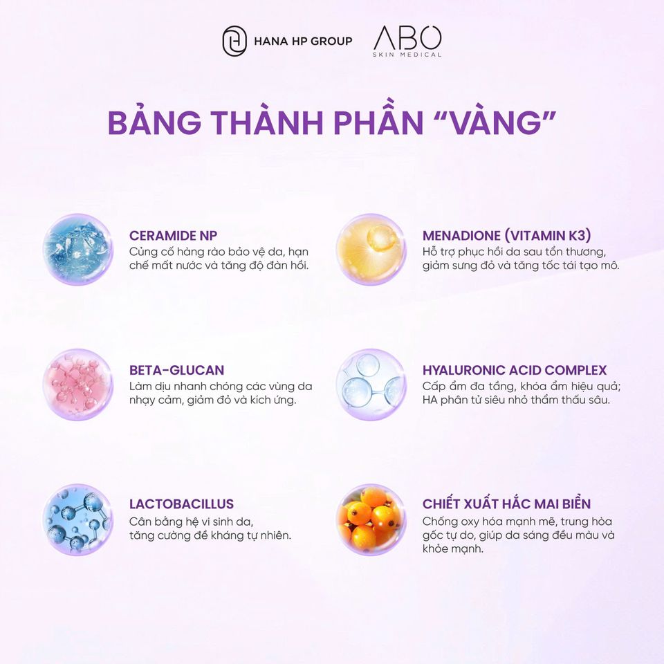 Mặt Nạ ABO Phục Hồi Chuyên Sâu Đa Tầng - Bộ 10 Miếng Cung Cấp Độ Ẩm Ngày, Phục Hồi Da Hư Tổn Hàn Quốc