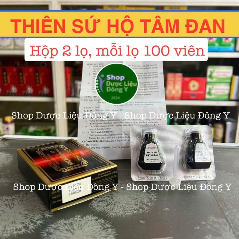 Viên uống Thiên Sứ Hộ Tâm Đan - Hỗ trợ tăng lưu lượng máu, cải thiện sức khỏe tim mạch (2 lọ x 100 viên)
