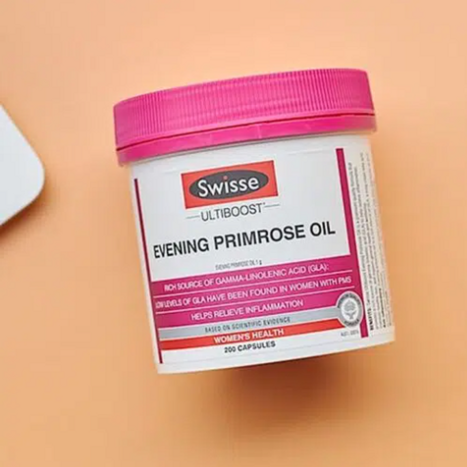 Viên Uống Tinh Dầu Hoa Anh Thảo Swisse Ultiboost Evening Primrose Oil - 200 Viên Hỗ Trợ Cân Bằng Nội Tiết Tố, Giảm Khó Chịu Tiền Kinh Nguyệt