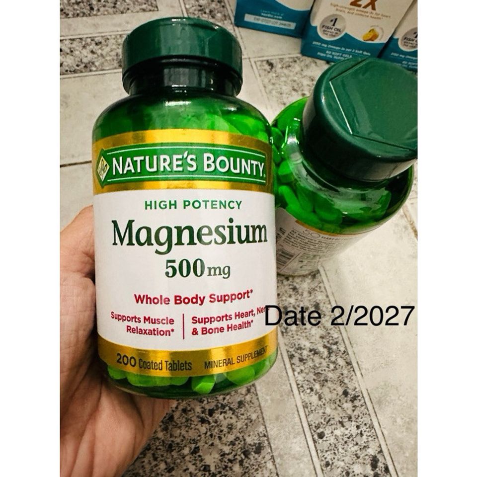 [Date 2028]Viên uống bổ sung Magie Hỗ Trợ Xương Cơ ,Hệ Thần Kinh Magnesium 500mg