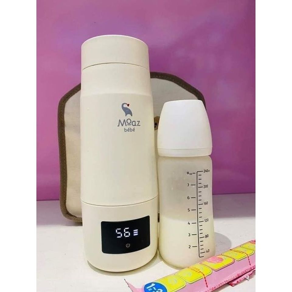 Bình Đun Nước Di Động MoazBéBé MB-058 & Deerma DR035S - Giữ Nhiệt Pha Sữa, Trà, Đun Nước Nhanh 350ml, Công Nghệ Cảm Ứng