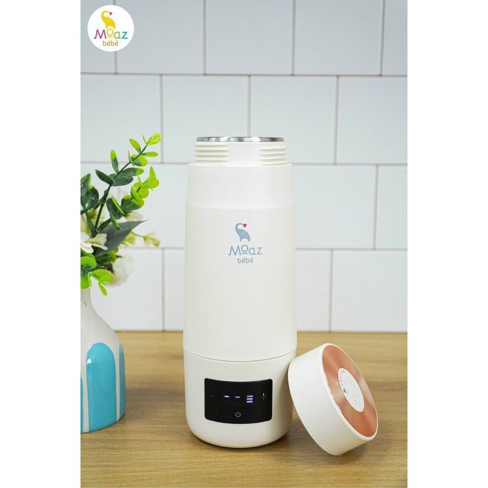 Bình Đun Nước Di Động MoazBéBé MB-058 & Deerma DR035S - Giữ Nhiệt Pha Sữa, Trà, Đun Nước Nhanh 350ml, Công Nghệ Cảm Ứng