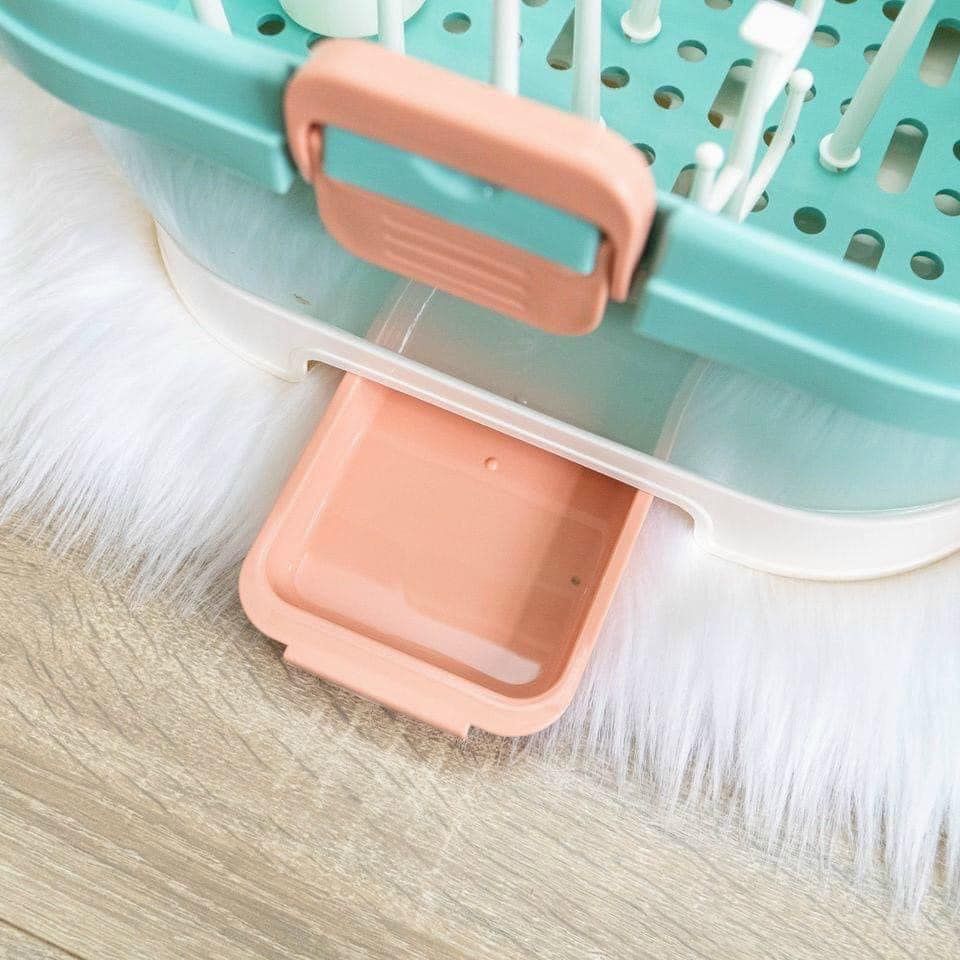 Giá úp Bình Sữa HL-1589 JUPIN/Holla Có Nắp Đậy, Khay Hứng Nước Tháo Rời, Thiết Kế Tiện Lợi Cho Mẹ và Bé