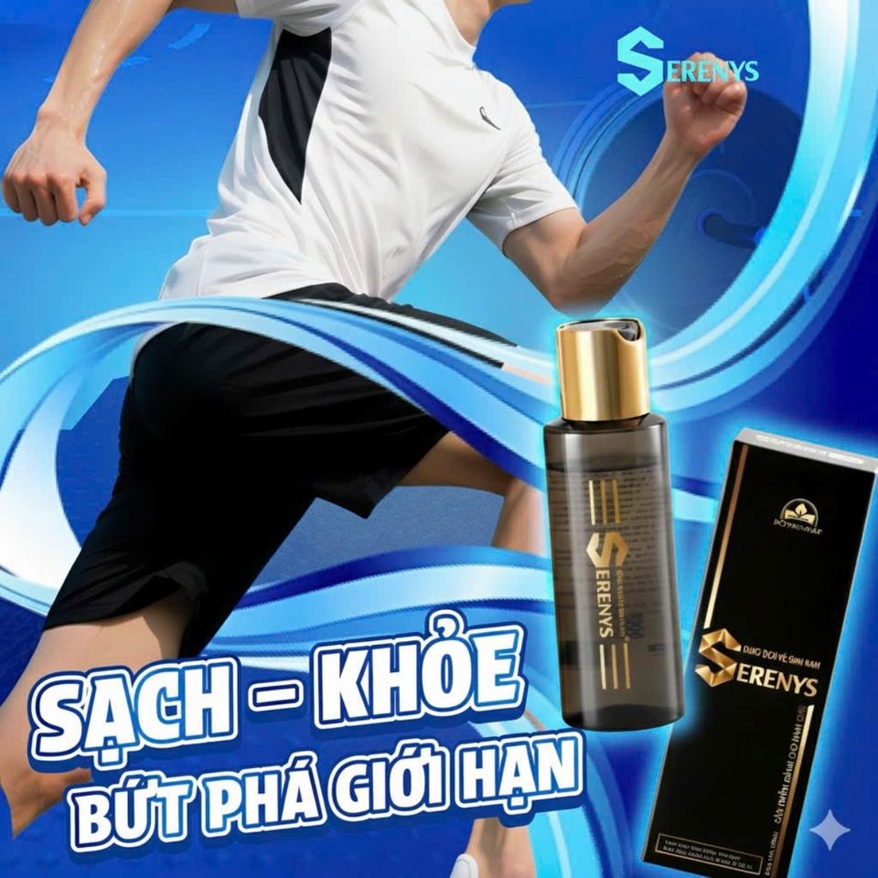 Combo 2 Dung Dịch Vệ Sinh Nam Serenys 100ml - Chăm Sóc Sức Khỏe Vùng Kín Hằng Ngày, Sạch Sẽ Thoáng Mát, Tiện Lợi Cho Nam Giới