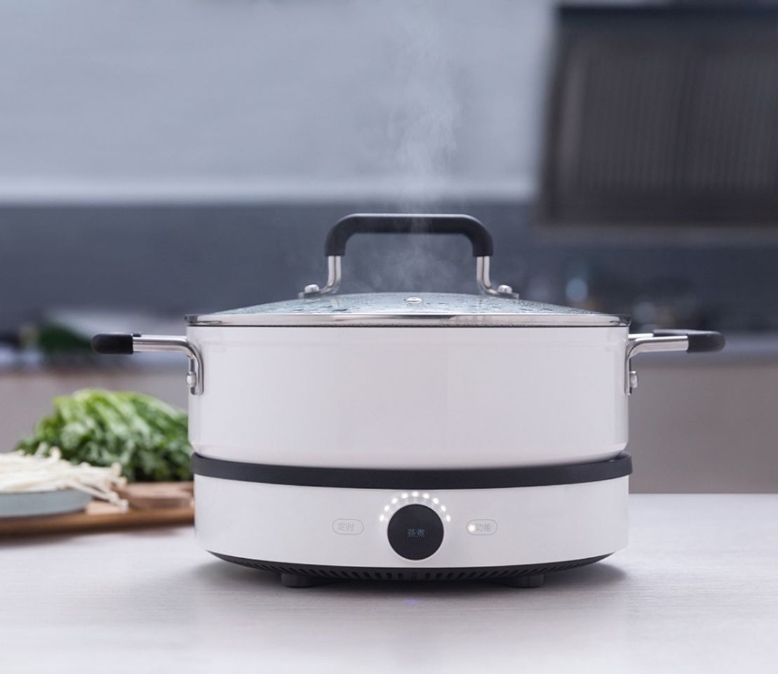 Nồi Xiaomi Mijia Trắng Cao Cấp Chính Hãng Dùng Cho Bếp Điện Từ - Dung Tích 4.0L, Chất Liệu Đảm Bảo An Toàn, Tiện Nghi Cho Mọi Gia Đình