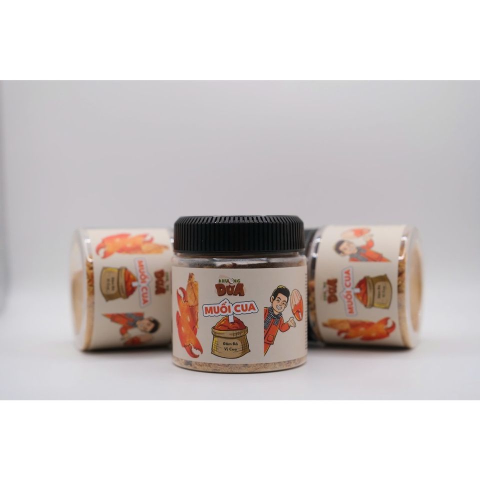 Muối Cua Khương Dừa 120G - Vị Cua Nguyên Chất, Cay Mặn Ngọt Hài Hòa, Phù Hợp Để Chấm, Trộn, Ướp Món Ăn