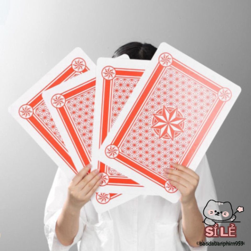 Bộ Bài Tây Poker Khổng Lồ A4 - Chất Liệu Bìa Cứng Sang Trọng, Trải Nghiệm Chơi Bài Thú Vị Cho Trẻ Em và Người Lớn