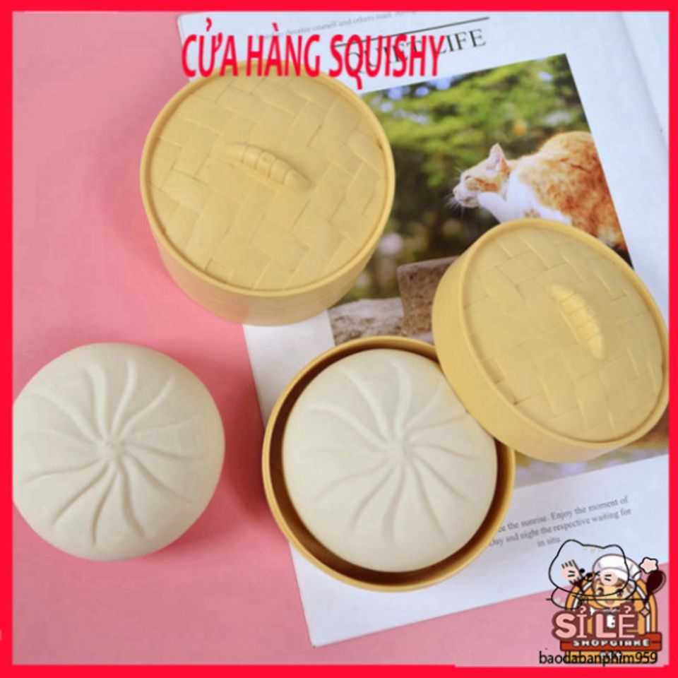 Bánh Bao Squishy Gudetama - Đồ Chơi Giải Tỏa Stress Nhẹ Nhàng, Móc Khóa Dễ Thương, Quà Tặng Ý Nghĩa Cho Trẻ Em